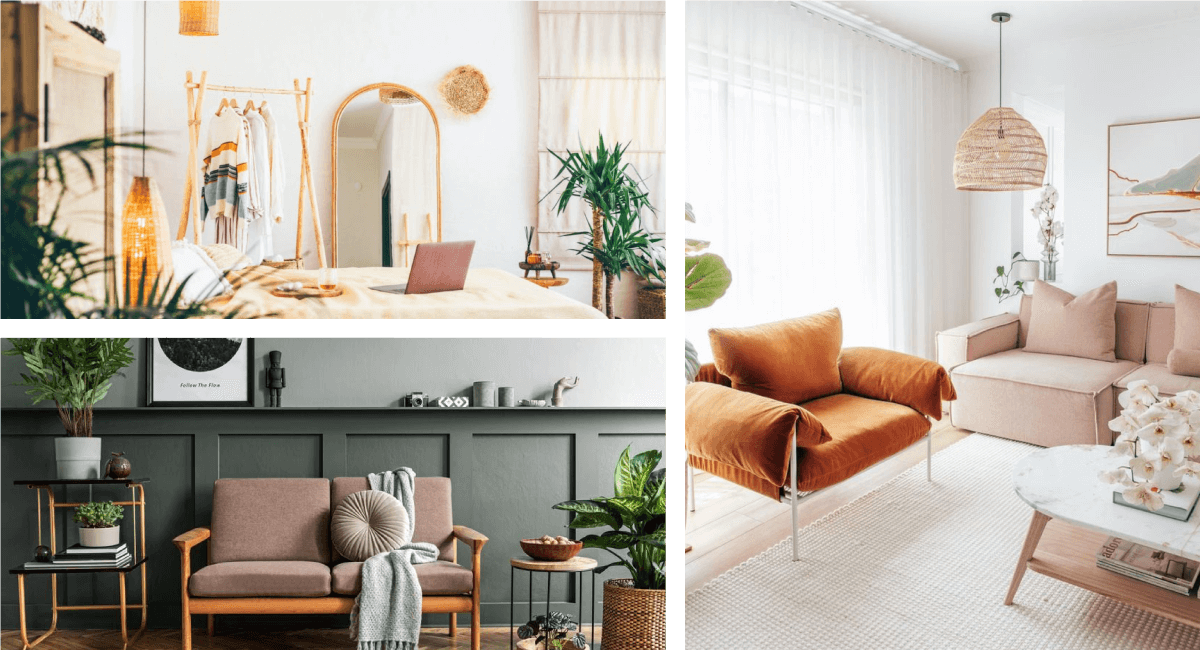 2023 interior design trends include nature-inspired pastels